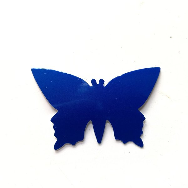 Schmetterling, Blau, Reflexfolie, Aufkleber